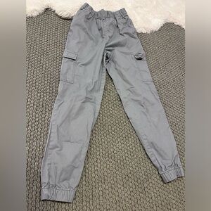 Grey, H&M, cargo pants, size 2